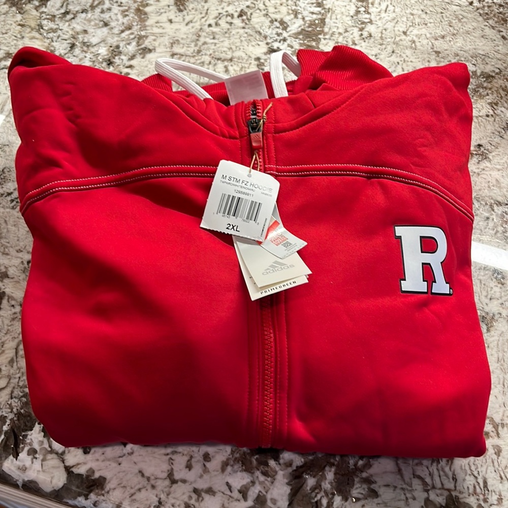 RUTGERS Full Zip Sweatshirt NWT